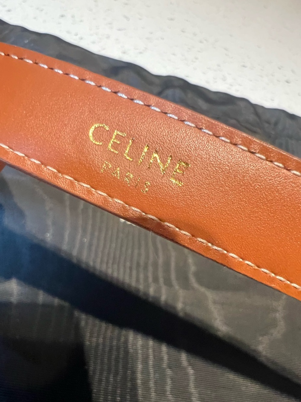 Celine brown leather belt - Picture 4 of 7